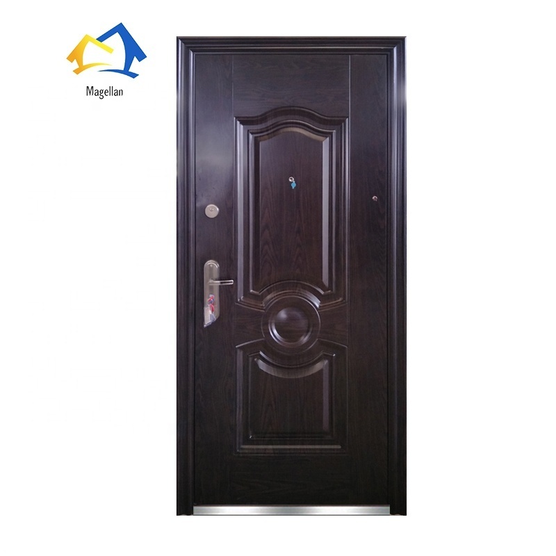 Prehung Interior Residential Security Door Hot Sale Single Exterior Steel Entry Door Price Zhejiang Factory