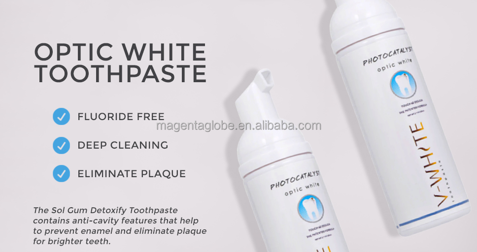 60ml Alcohol Free pH Balanced Fluoride Free Toothpaste Deep Cleaning ...
