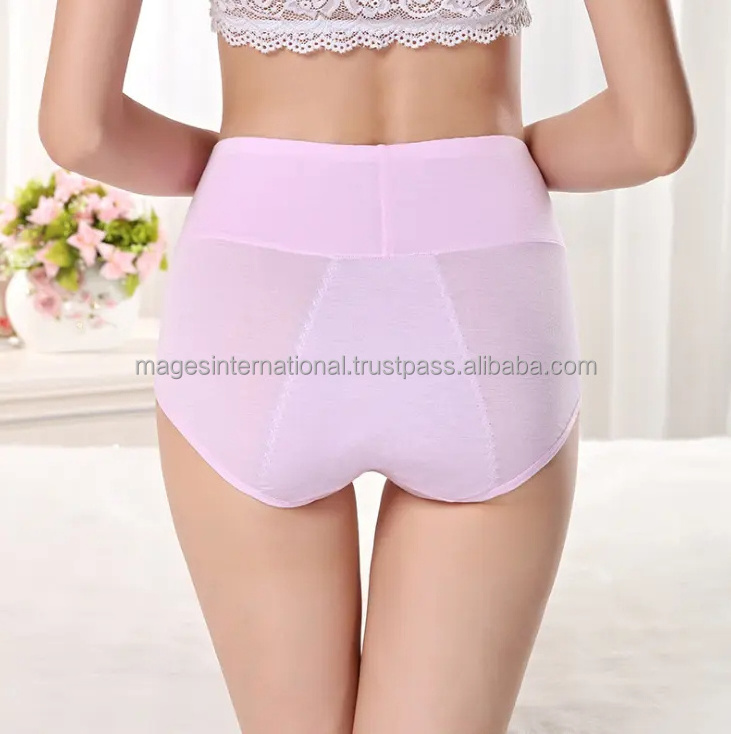 2024 Wholesale Middle Waist Woman Seamless High Cut womens underwear lady panties Pure Cotton Under Wear Lady's Panties