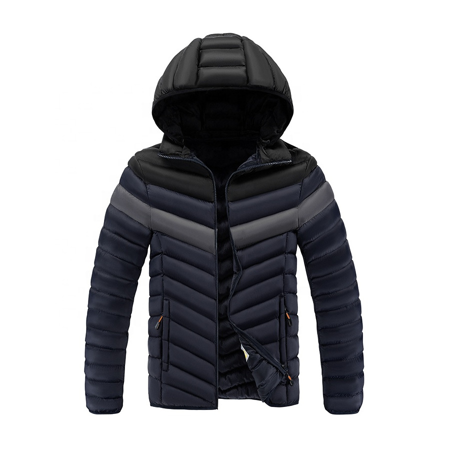 Top Selling Low MOQ Logo Custom Down Jacket Men High Quality Nylon Fabric Down Puffer Jacket For Men