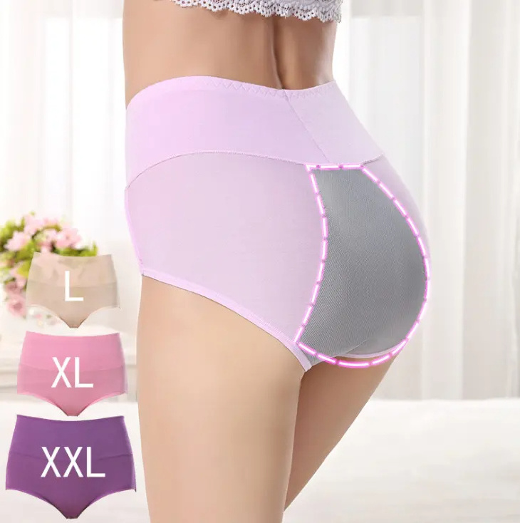 2024 Wholesale Middle Waist Woman Seamless High Cut womens underwear lady panties Pure Cotton Under Wear Lady's Panties