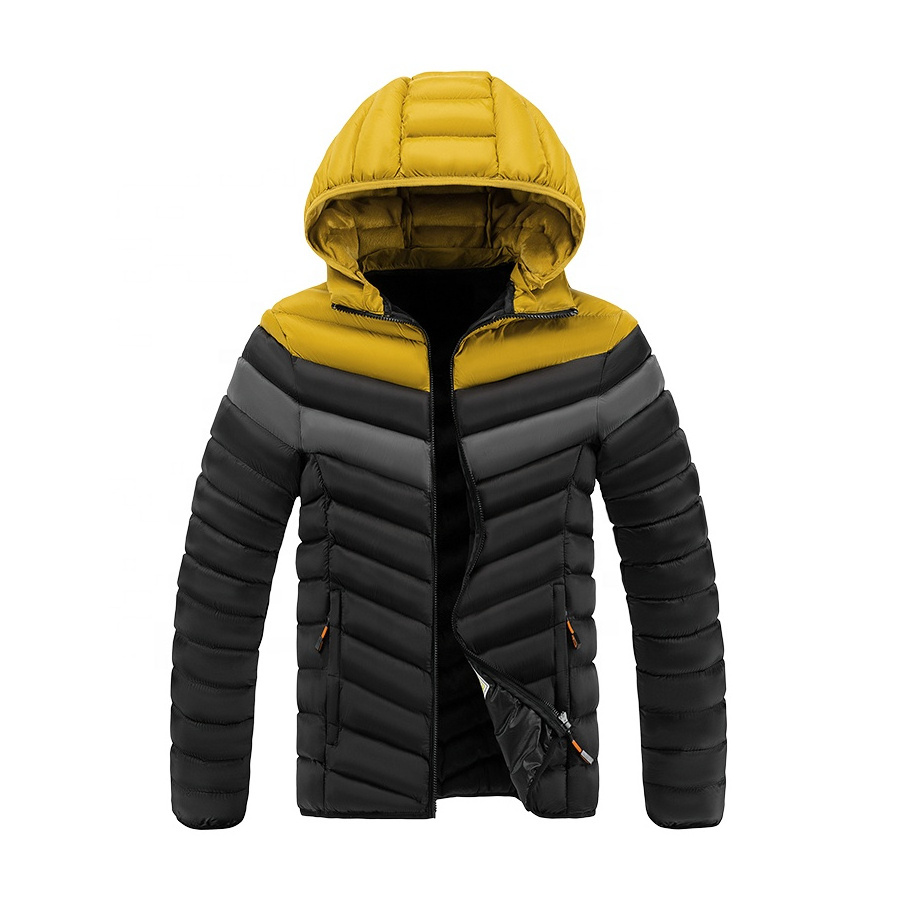 Top Selling Low MOQ Logo Custom Down Jacket Men High Quality Nylon Fabric Down Puffer Jacket For Men