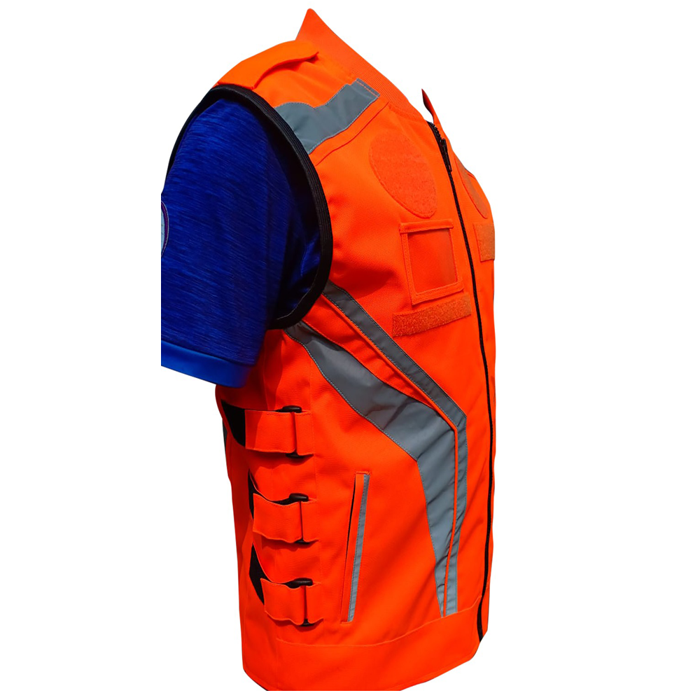 Orange Color Reflective Safety Vest Factory Direct Supply Reflective Safety Vest With OEM Service And Design