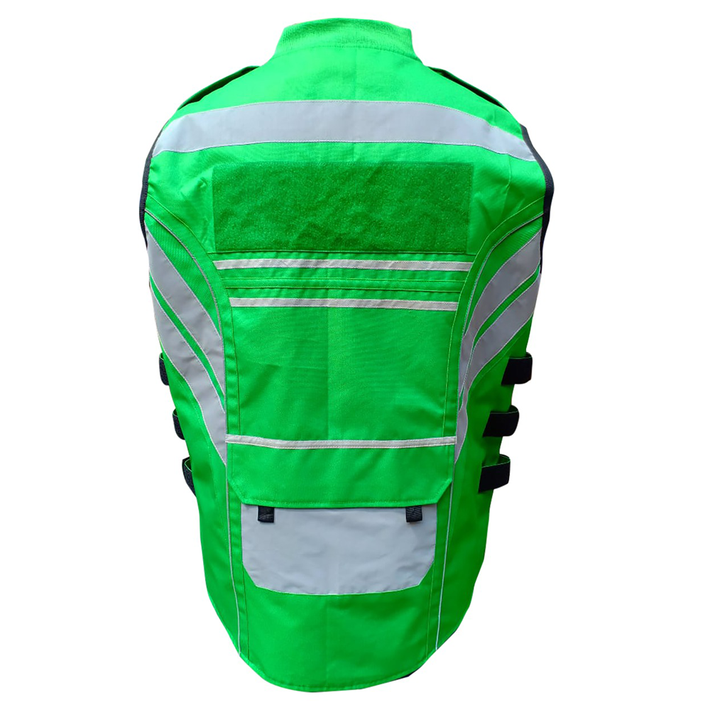 Reflective Safety Vest High Reflective Mesh Visibility Safety Vest in Green Color Sleeveless Vest For Adults