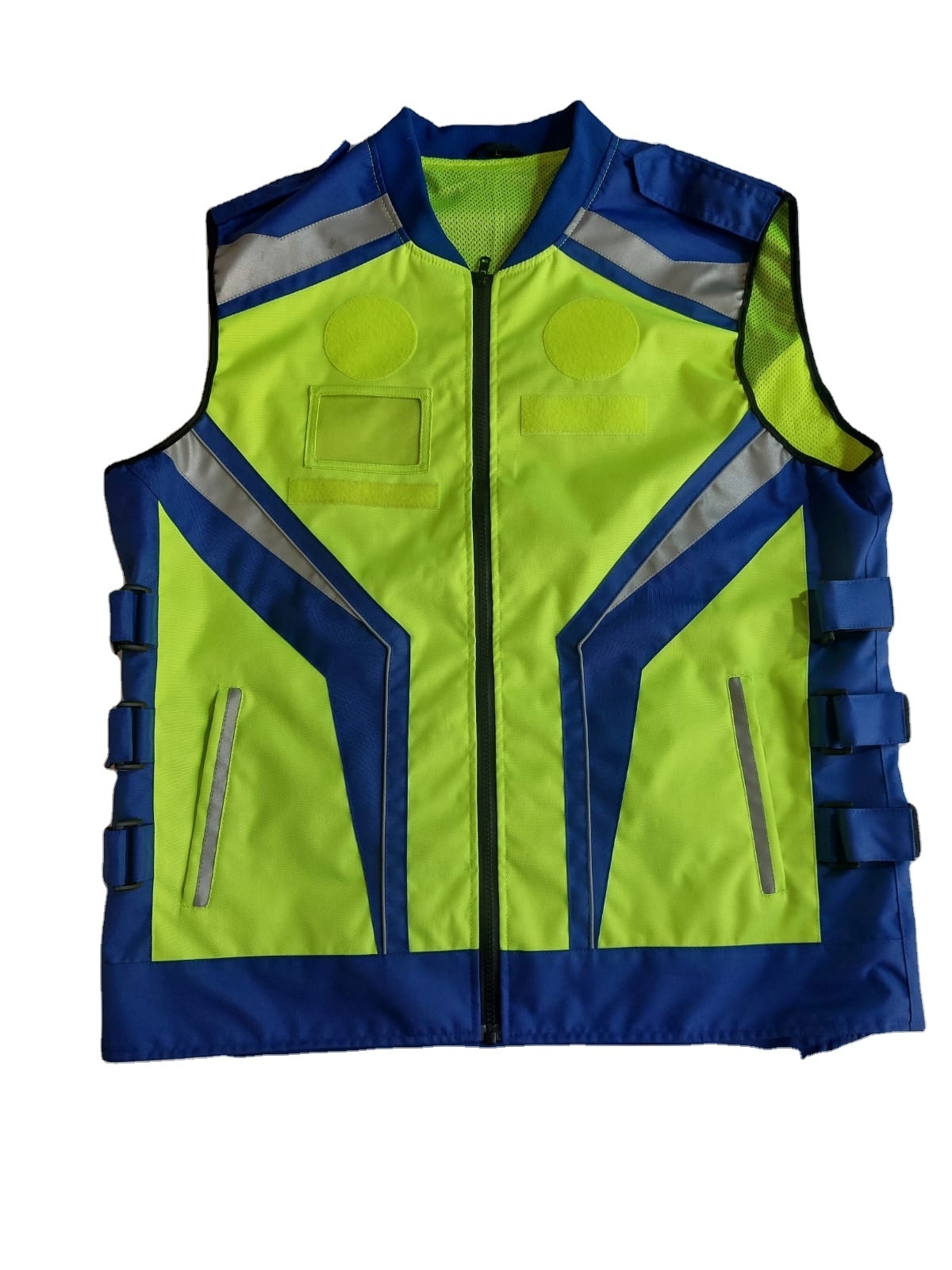 Hi Vis Orange Mesh Construction Safety Vests Reflective Security Vest Multi Pockets Work Wear New High Quality