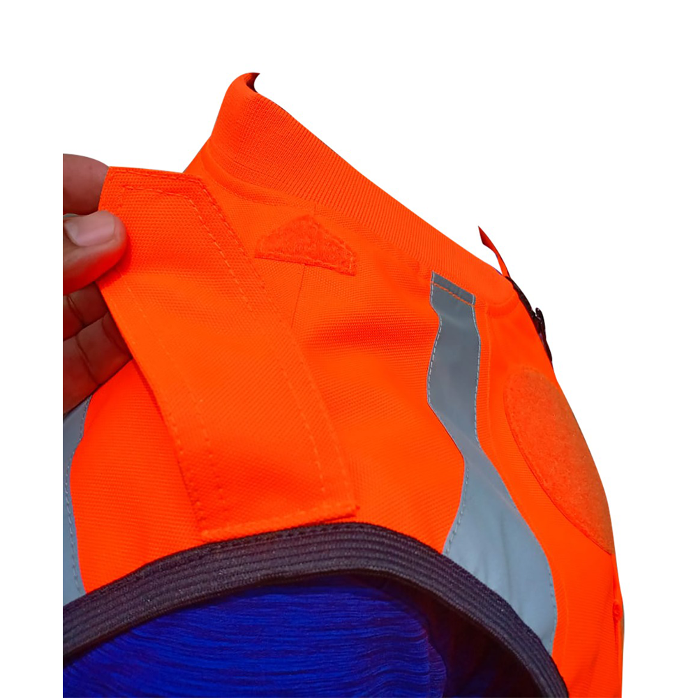 Orange Color Reflective Safety Vest Factory Direct Supply Reflective Safety Vest With OEM Service And Design