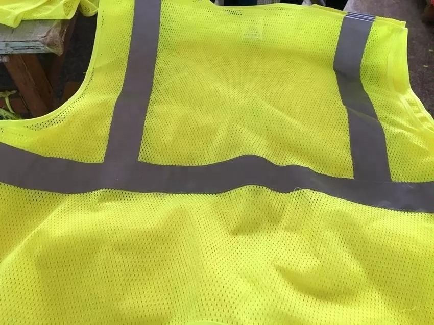 Safety Vest Hi Vis Work High Visible Patch with Pocket Security Guard Reflective Striping Protective Vests