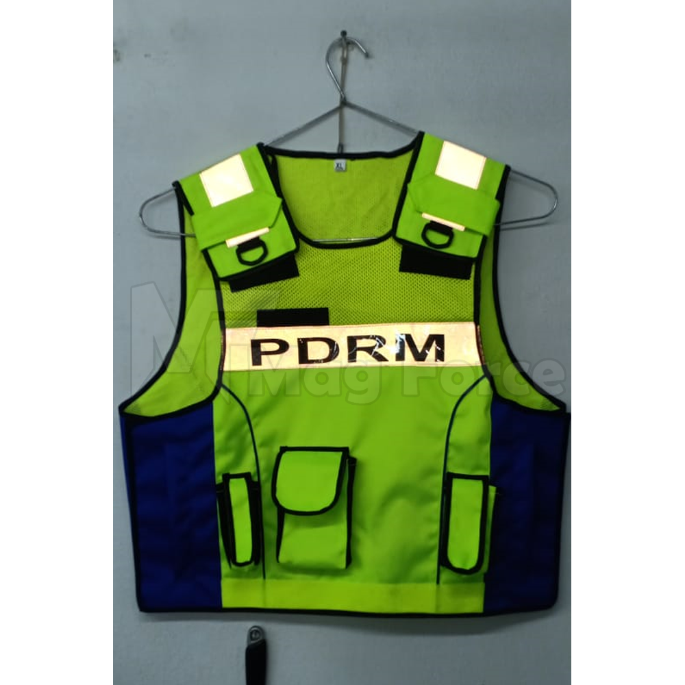 Professional Vest Security Safety Vest With Reflective Stripes With Tools Pockets Work Wear Vest For Adults