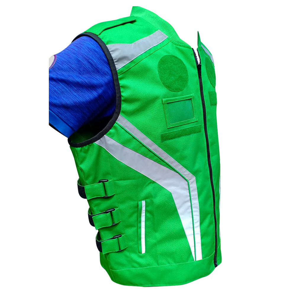 Reflective Safety Vest High Reflective Mesh Visibility Safety Vest in Green Color Sleeveless Vest For Adults