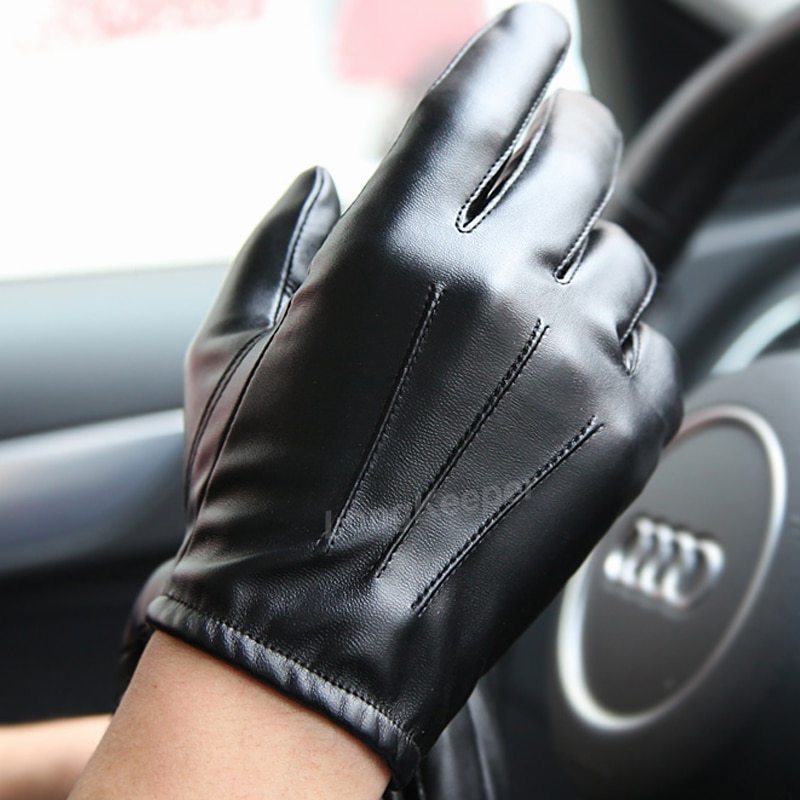 Wholesale Outdoor Gauntest Bicycled Shooting Protective Full Finger Motorcycle Riding Black Leather Gloves