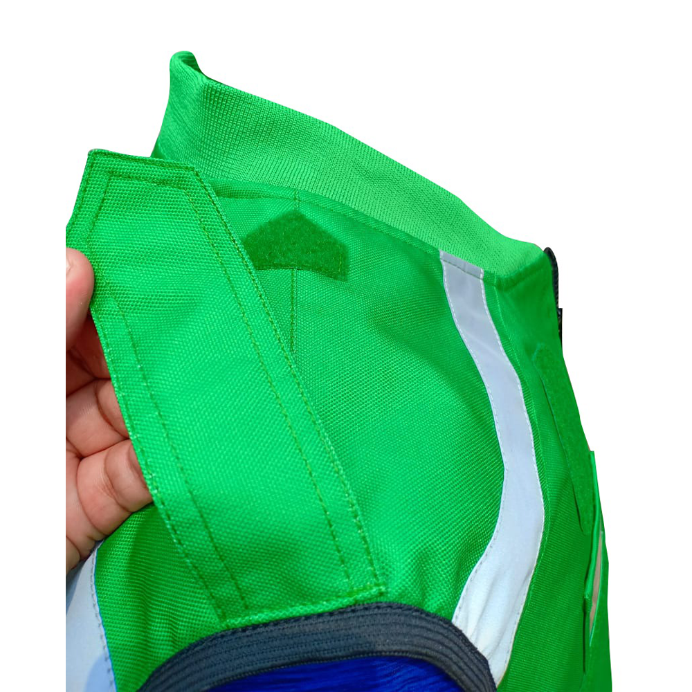 Reflective Safety Vest High Reflective Mesh Visibility Safety Vest in Green Color Sleeveless Vest For Adults