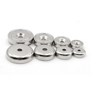 Super Strong Neodymium Cup Pot Magnet with Countersunk round Base Permanent Industrial Neo Magnet 22-30 Days Delivery