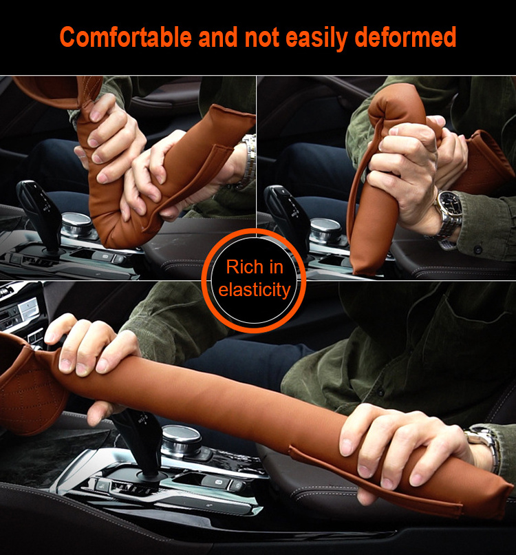 Easy to install  car seat gap filler pad pu leather organizer 2 pack 2 in 1 storage and charging car seat gap filler