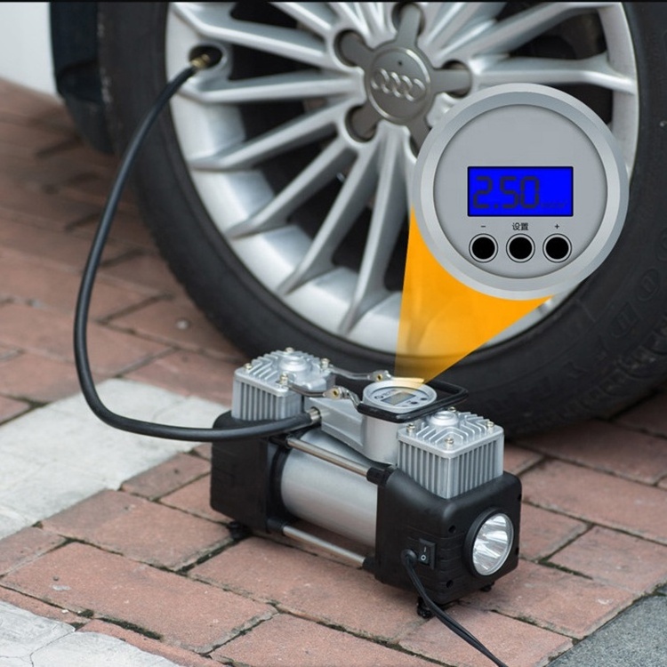 Cart available 12v air compressor car tyre inflator portable car air compressor pump on-board air-charging pump