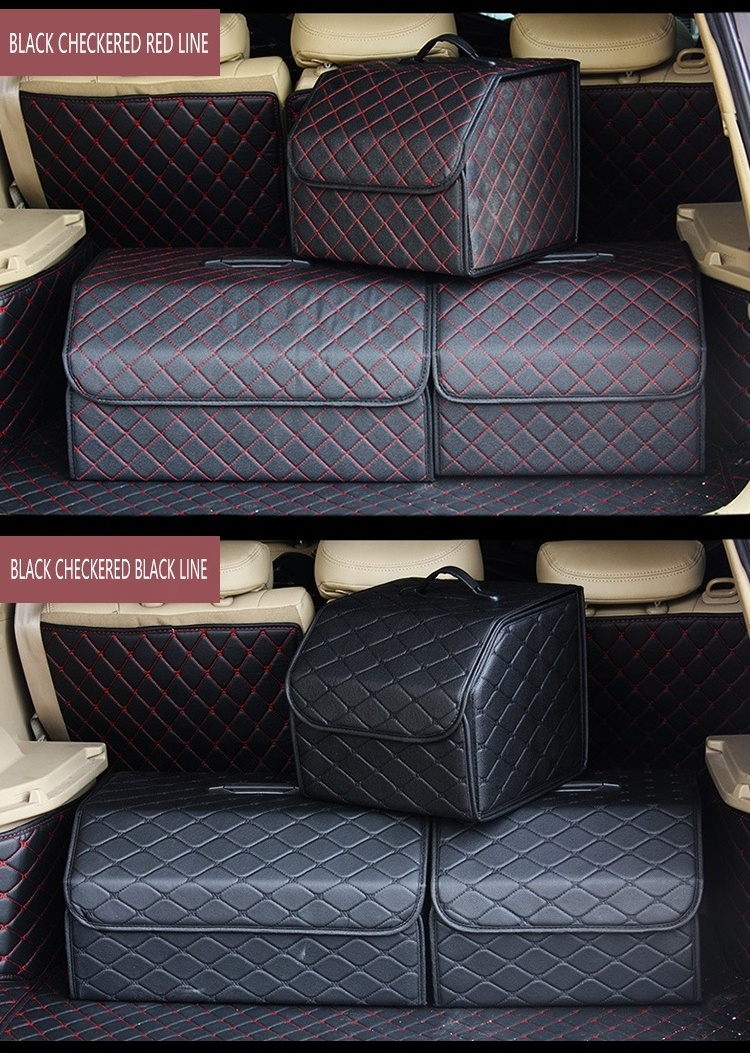 New Style trunk and backseat organizer goods bags cargo storage box car trunk organizer universal trunk car boot organizer