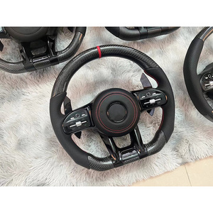 Carbon Fiber Interior Accessories custom steering wheel modified steering wheel steering rainbow wheel for mercedes benz c glass