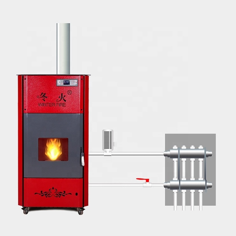 Remote control vertical  biomass boiler wood pellet stove from italy electric fireplace stove