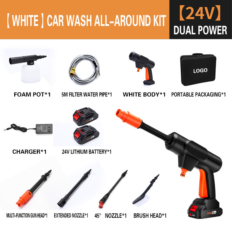 Full Set car wash gun portable car wash spray gun soap foam sprayer car wash cannon foam blaster hose nozzle spray gun