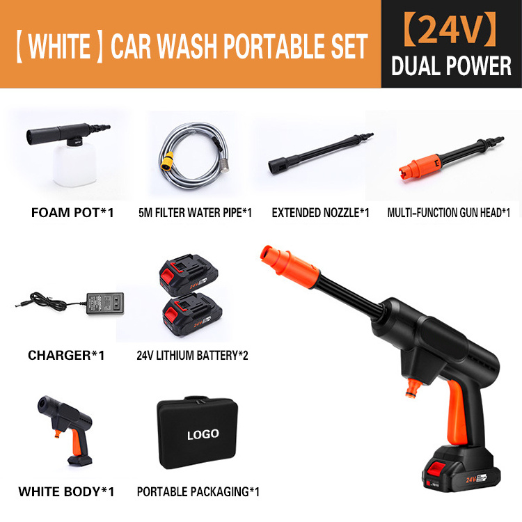 Full Set car wash gun portable car wash spray gun soap foam sprayer car wash cannon foam blaster hose nozzle spray gun