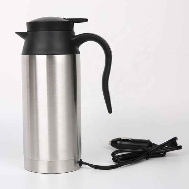 Portable Water Heater Travel Water Kettle 12V Stainless Steel Coffee Pot Tea Car Water Kettle Stainless Steel