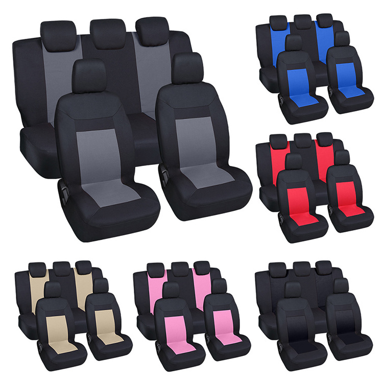 4 Seasonspolyester leather car seat covers full set wagon r seat covers polyester set cover car seat