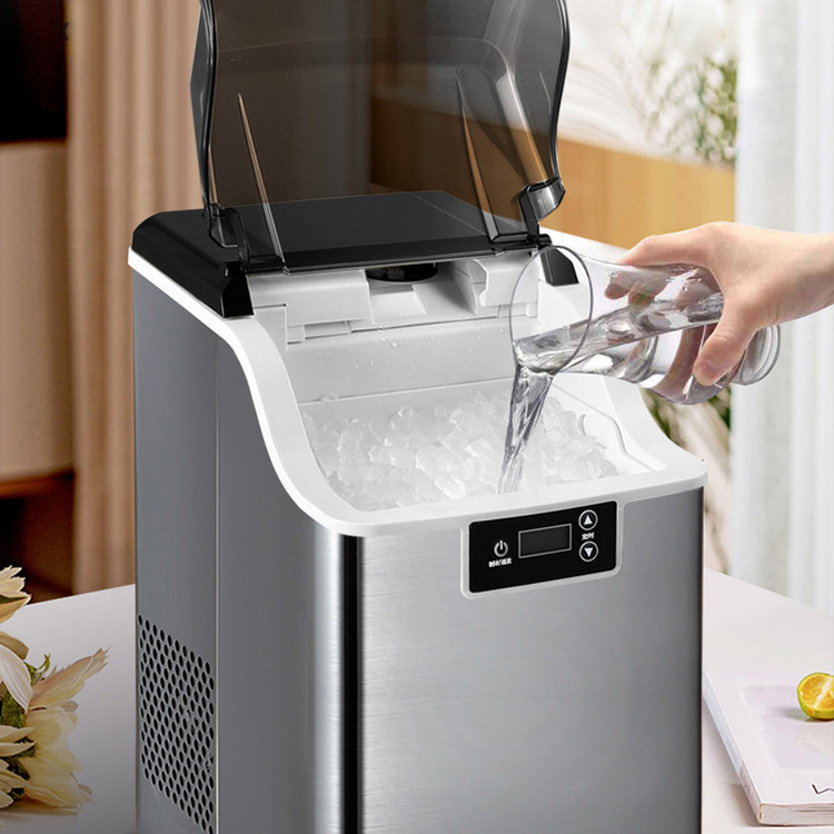 Commercial use of milk tea shops cube ice maker machine crystal 25Kg/H without shortening ice ice maker making machine