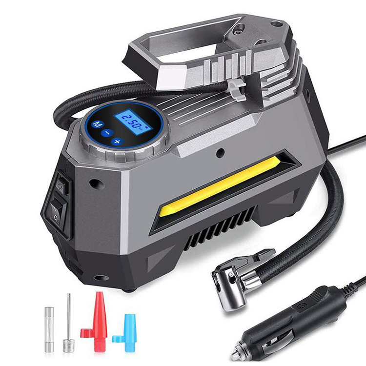 Car air pump 12V electric car tire inflator pump handheld high-power digital portable air pump car