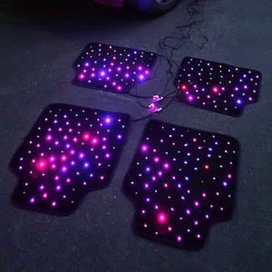 APP/Remote Control Box/Music Control star light floor mat for car star light led fiber optic lights car floor mat set