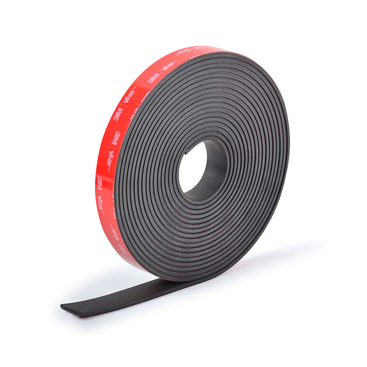 Customized Strong Double Side Self Adhesive Fridge Magnet Tape Rubber Magnetic Tape Roll Flexible Magnetic Strip