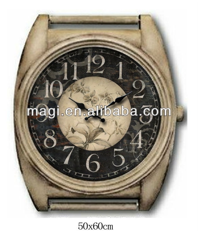 Latest Antique Attractive Metal Watch Wall Clock