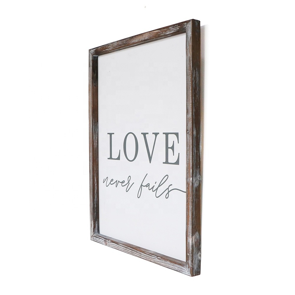 Valentine's Day love decoration wooden frame mdf wall plaque home decor