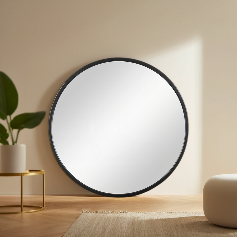 Modern round Glass Custom Framed Standing Dress Large full length body Salon Decor Floor Wall bath mirrors for Home Decor