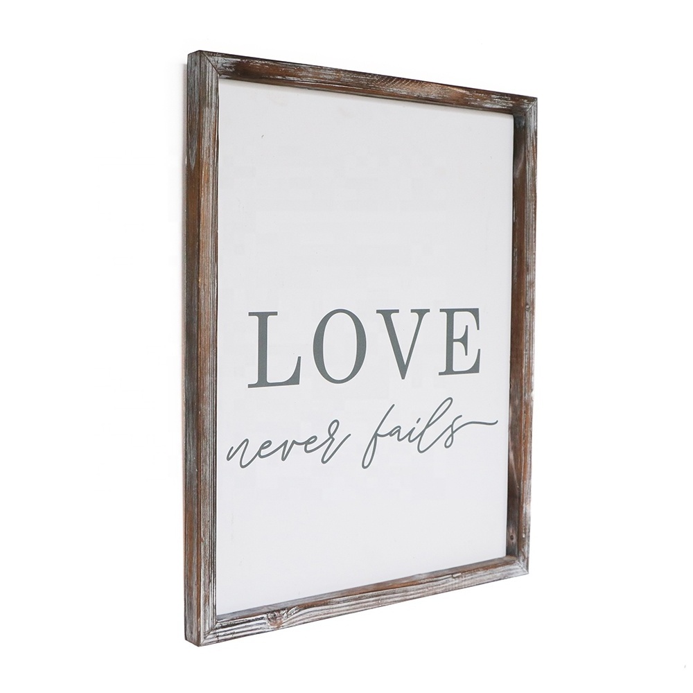 Valentine's Day love decoration wooden frame mdf wall plaque home decor