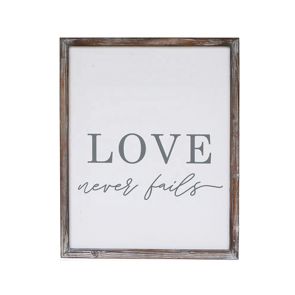 Valentine's Day love decoration wooden frame mdf wall plaque home decor