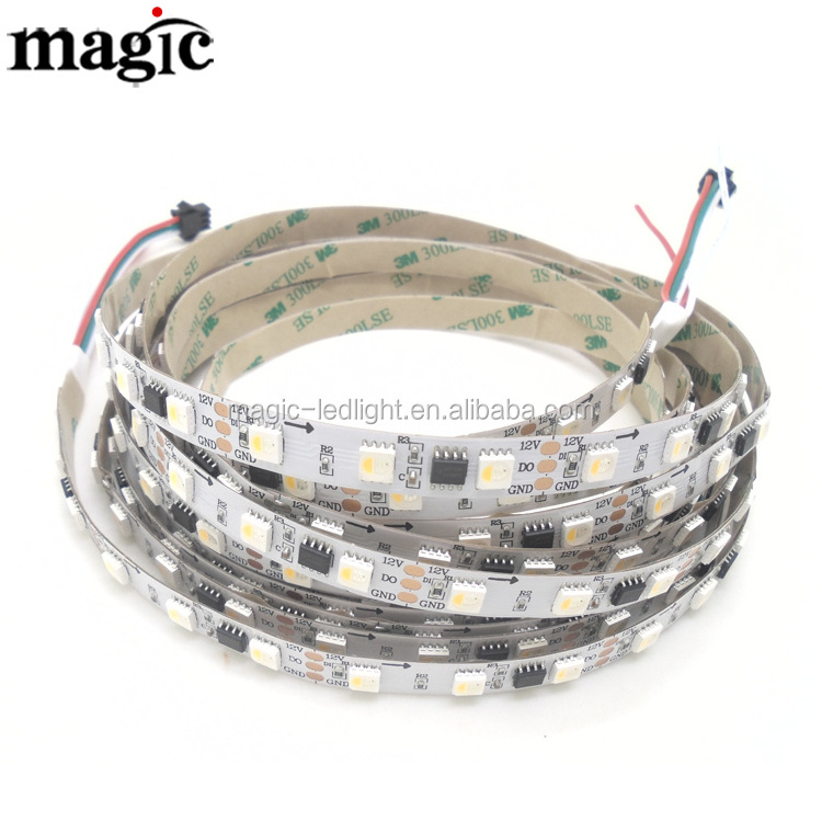 60 LED per meter SPI Pixel 12V 24V  RGBW 2700K 4000K 6000K Digital Addressable ws2814 Smart led strip for ceiling tape light