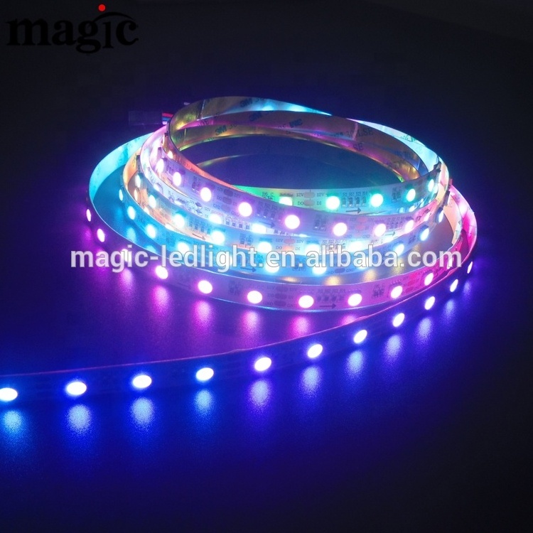 60 LED per meter SPI Pixel 12V 24V  RGBW 2700K 4000K 6000K Digital Addressable ws2814 Smart led strip for ceiling tape light