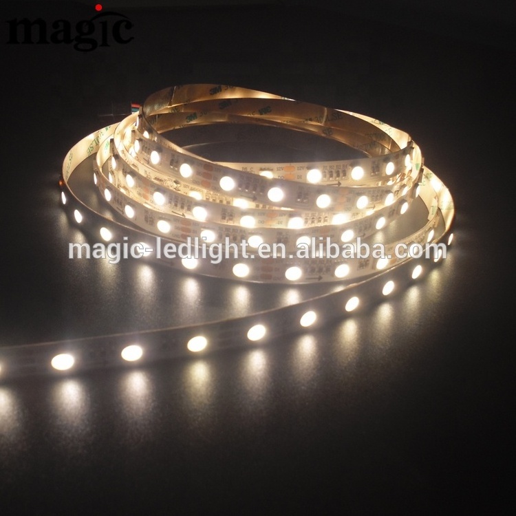 60 LED per meter SPI Pixel 12V 24V  RGBW 2700K 4000K 6000K Digital Addressable ws2814 Smart led strip for ceiling tape light