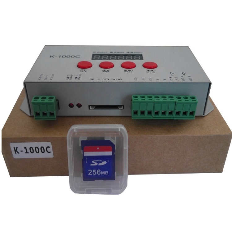 WS2811 WS2812 RGB RGBW K1000C LEDEdit SD Card programmable controller