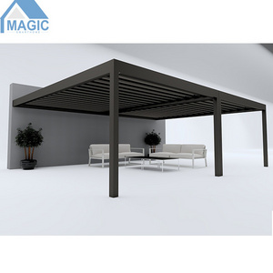 Metal Roof Gazebo Gazebo Outdoor Aluminum Luxury Hard Top Gazebo With Netting	Pergola 3x4