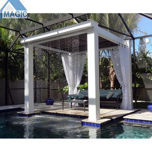 Modern Bioclimatique Automatic Gazebo Metal Pavilion Balcony Canopy Roof Used Pergola for Sale