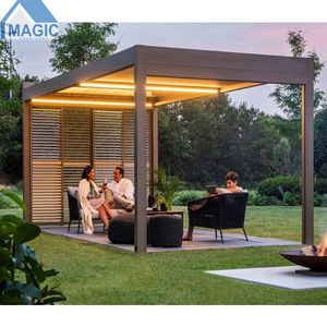 Garden Canopy Pergola With Side Panel	Outdoor Aluminum Arches Roof Pergola Garden Canopy Pergola With Side Panel	Canopy Cover