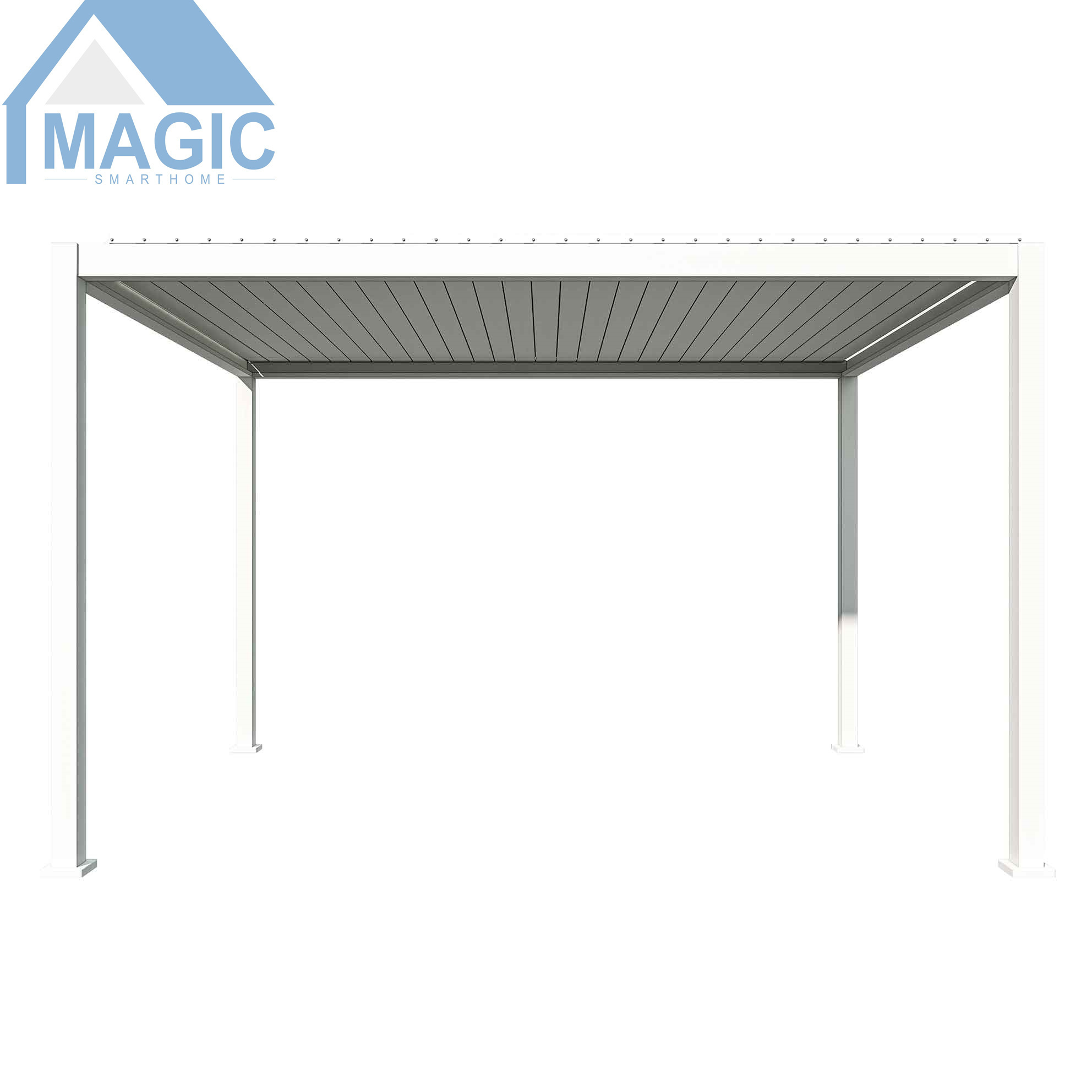 waterproof pergola canopy aluminum alloy prefab roof pavilion aluminum pergola with retractable screen supplier  3x3 3x4 4x4 3x6