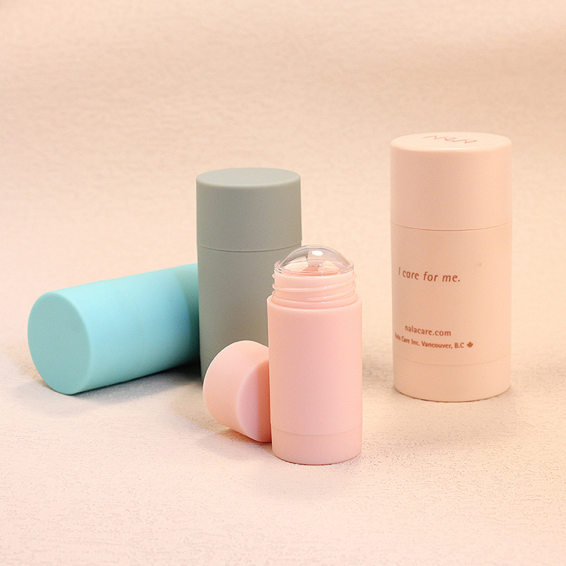 custom deodorant packaging stick  Container round twist up deodorant roll on packaging 15ml 30ml 50ml 75ml