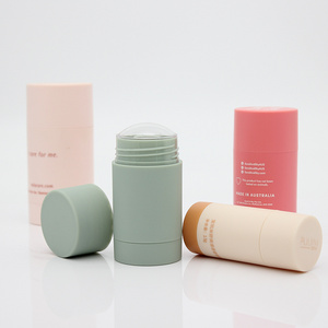 Free sample 30g 50g 75g AS PP cylinder empty deodorant stick,deodorant stick container packaging