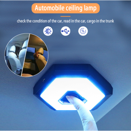 Wireless Magnetic Touch Light Roof Reading Car Interior light Car Mini LED Mood Light USB Rechargeable