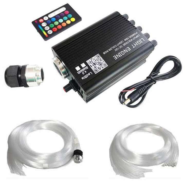 800 twinkle fiber optic light car starlight headliner kit with RGB shooting star