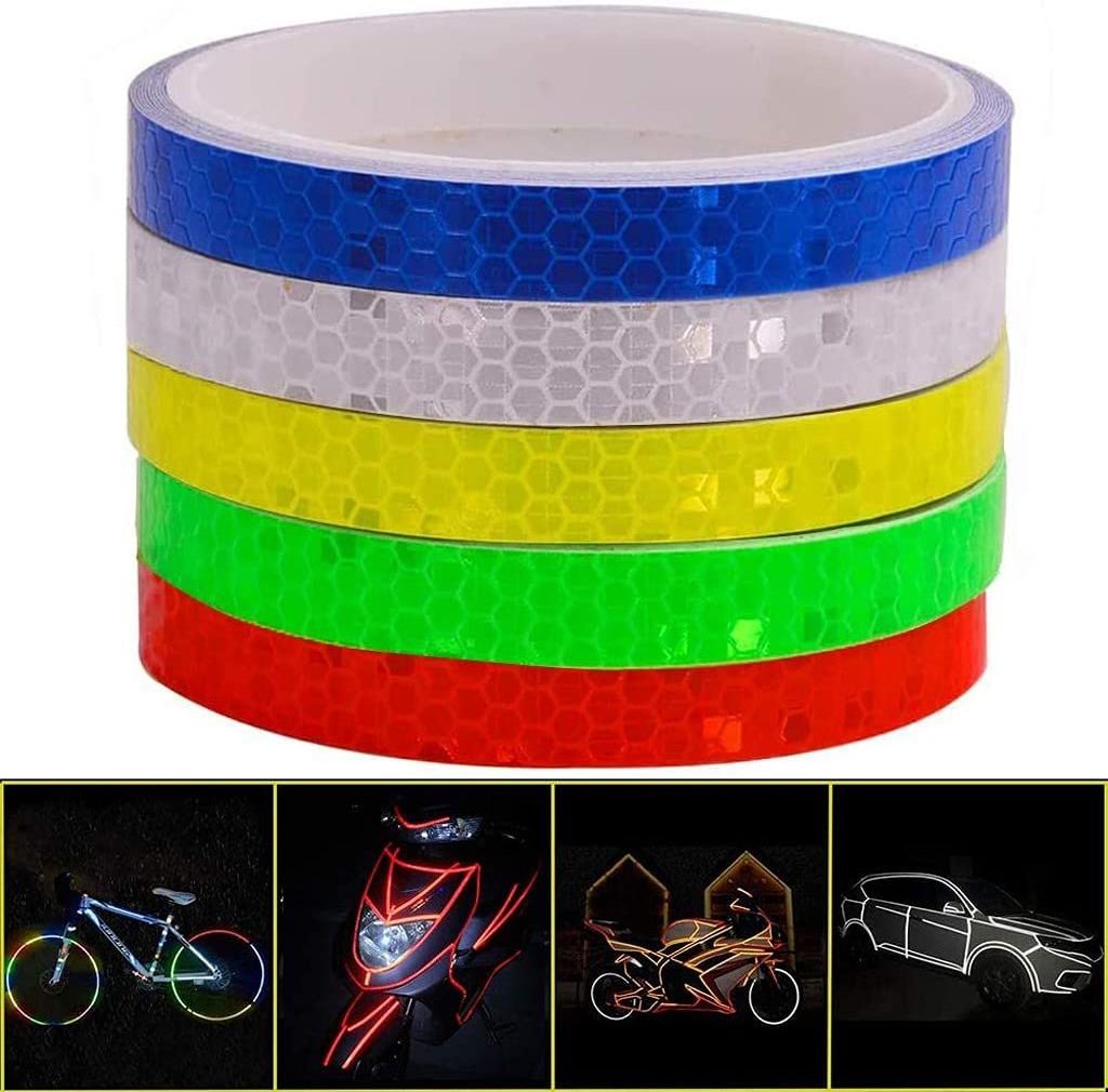 bike car wheel reflective tapes high reflection stickers rim glow in the dark reflective stickers