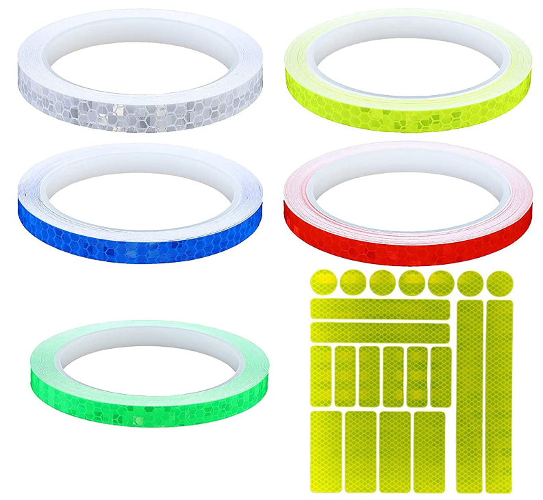 bike car wheel reflective tapes high reflection stickers rim glow in the dark reflective stickers