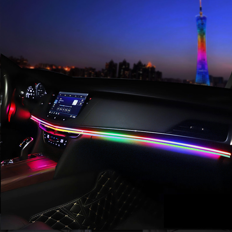 Interior Car Ambient Light USB  Center Console Dashboard Touch Panal Control Door LED Atmosphere Light