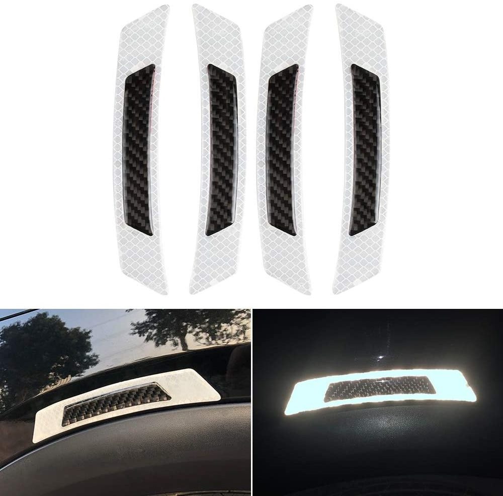 Warning Mark Wheel Eyebrow Reflective Tape Driving Safety Car Stickers